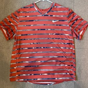Nike tennis v neck shirt large
